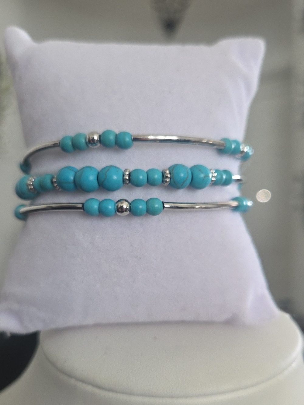 Paparazzi Twisting Tranquility Blue Bracelet NWT